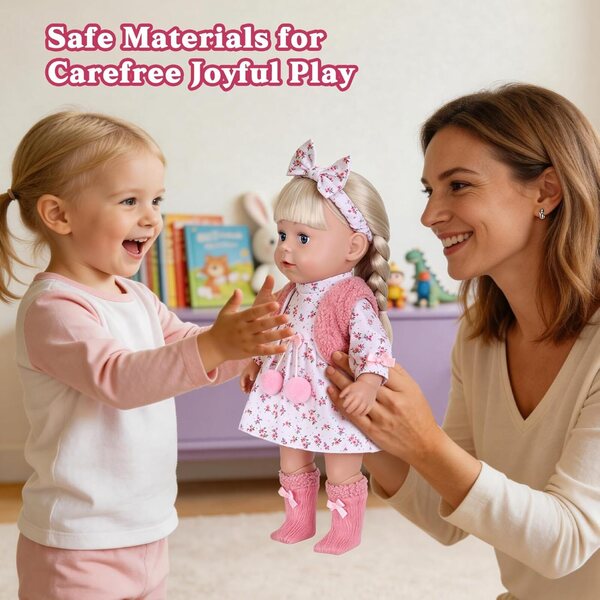 Kleidungsset für 18-Zoll-Puppe mit Socken und Weste – kreative und bequeme Accessoires