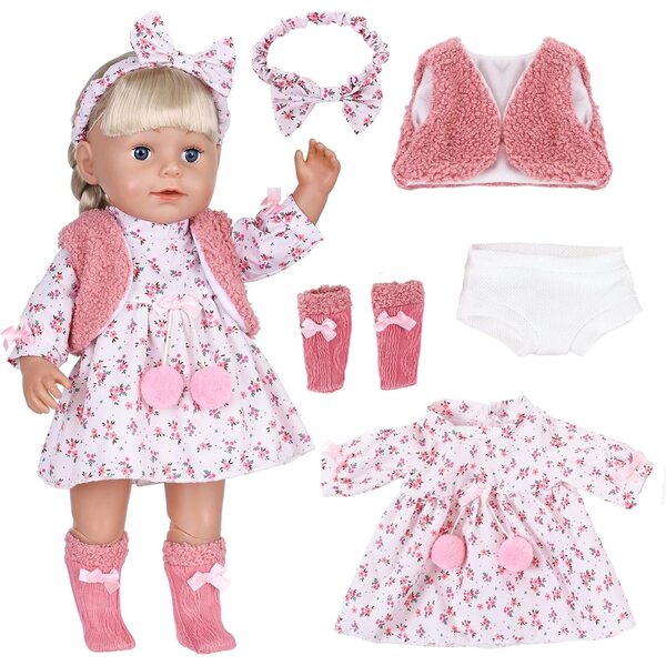 Kleidungsset für 18-Zoll-Puppe mit Socken und Weste – kreative und bequeme Accessoires