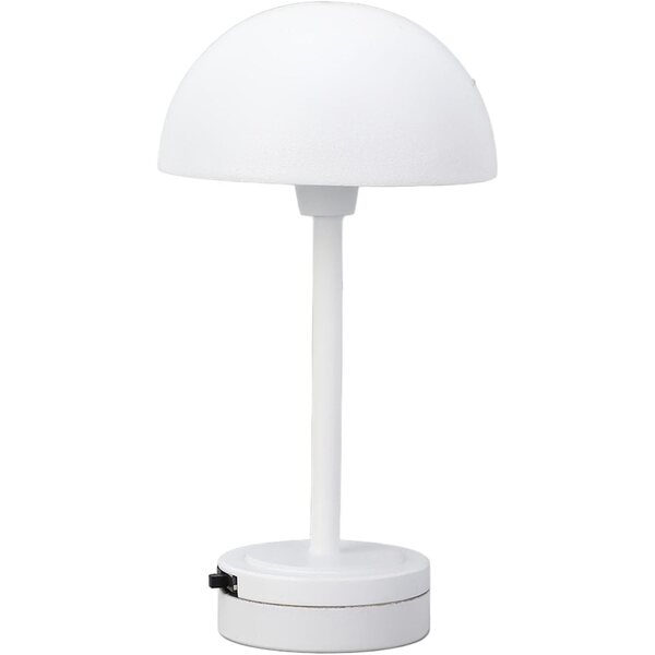 Miniaturlampe mit weißem Lampenschirm für Puppenhaus, Batterie inklusive