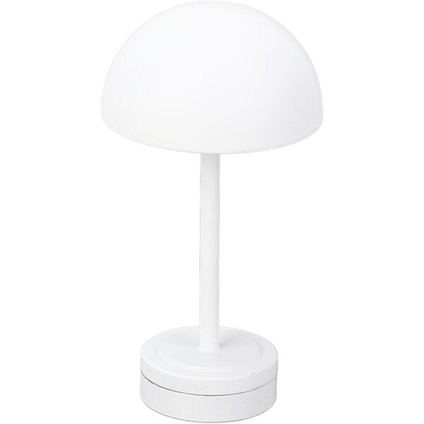 Miniaturlampe mit weißem Lampenschirm für Puppenhaus, Batterie inklusive