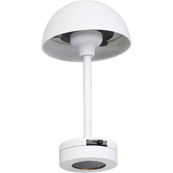Miniaturlampe mit weißem Lampenschirm für Puppenhaus, Batterie inklusive