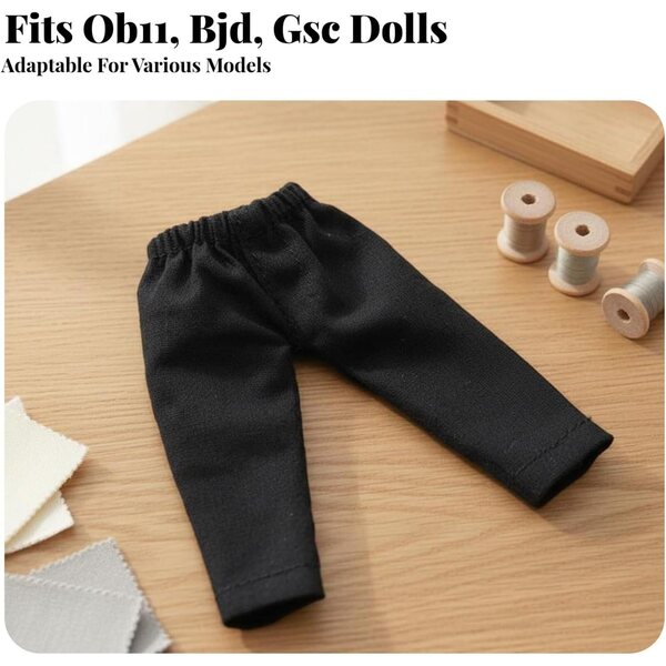 Lässige elastische Hose für OB11- und BJD-Puppen in verschiedenen Farben