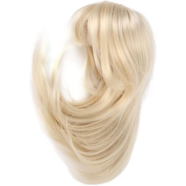 Perruque per bambola 1/6 oro latte capelli lunghi in seta alta temperatura