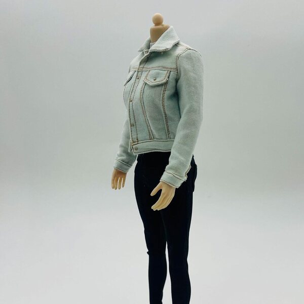 Lässiges Jeans-Kleidungsset für 12-Zoll-Puppen – Jacke, Hose und Weste