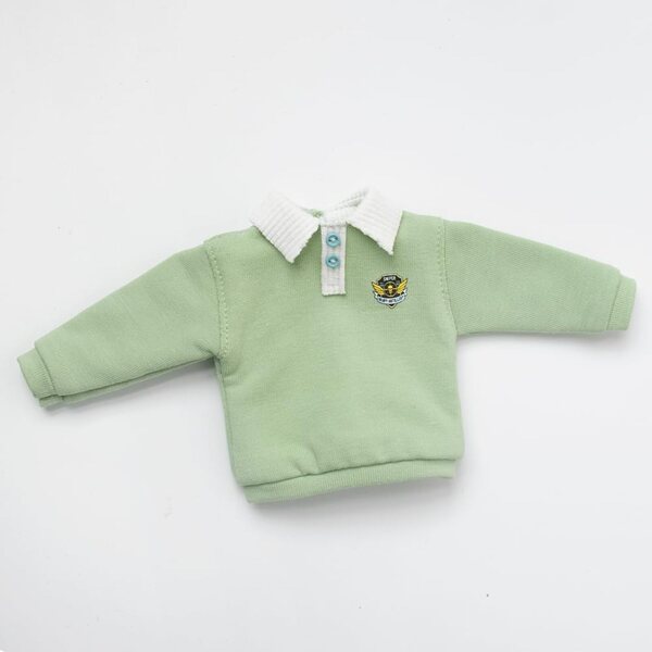 Sweat-shirt verde chiaro per bambole Blyth, Ob24, Licca, Azone e simili
