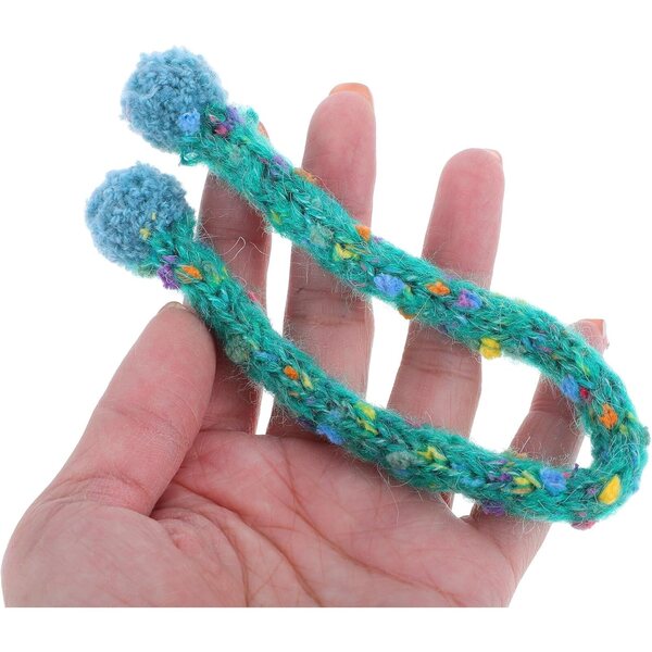 Hohopeti 8 Mini Sciarpe in Lana per Bamboles 15-20 cm, Accessori Colorati per Gioco e DIY