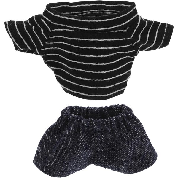 Costume per Bambole Ours in Tessuto Morbido Pantalone e Camicia Multicolore