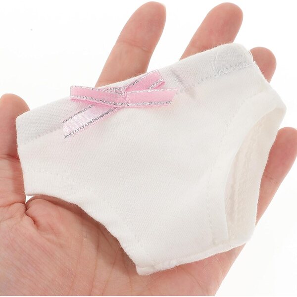 Set 2 Culotte per Bambola 18 Pollici in Tessuto Morbido Bianco Accessori Decorativi
