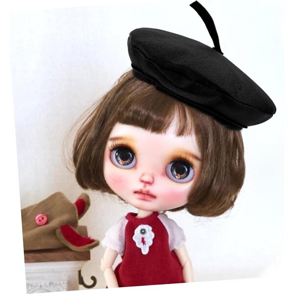 Mini Basco in Cotone Nero 20 cm per Bambole, Accessorio Decorativo e Riutilizzabile