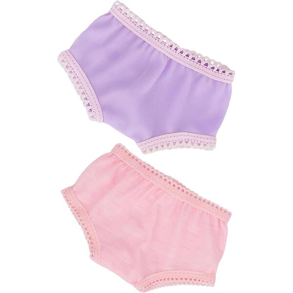 Set 2 Culottes Miniature in Tessuto per Bambole 18 Pollici, Sottovesti Resistenti e Morbidi