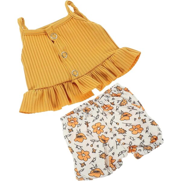 2-teiliges Puppenkleidungsset mit Shorts und Weste, realistischer Stil für 43-cm-Puppen