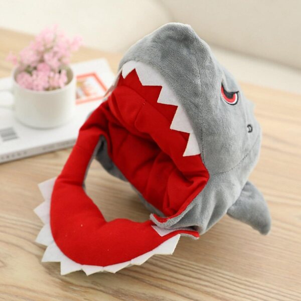 Chapeau en peluche requin per bambole, accessorio lavabile in tessuto e cotone PP