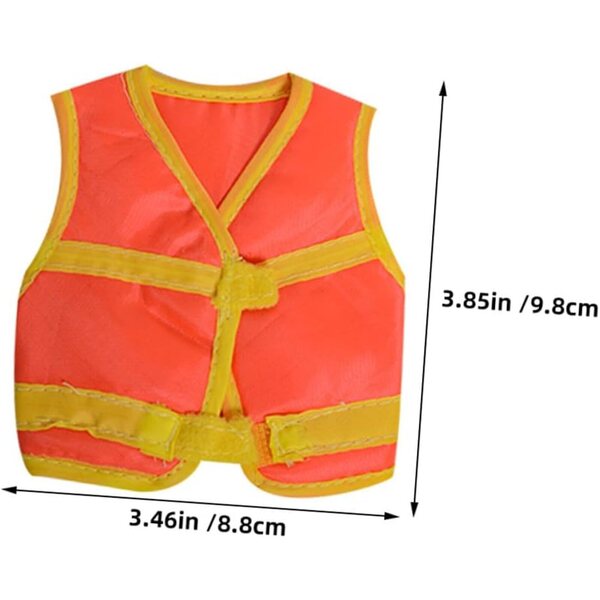 Set di 2 gilet da costruzione per bambole da 30 cm - Mini vestiti durevoli per giochi e feste
