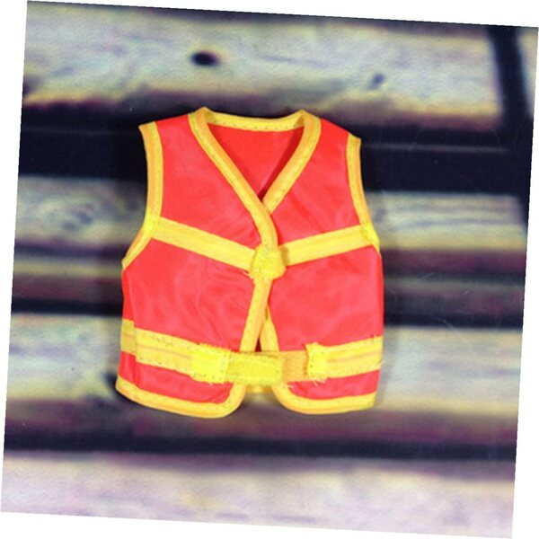 Set di 2 gilet da costruzione per bambole da 30 cm - Mini vestiti durevoli per giochi e feste