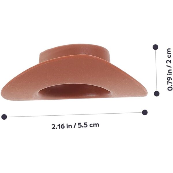 Mini chapeaux cowboy marron in plastica per decorazioni e progetti creativi 40 pezzi
