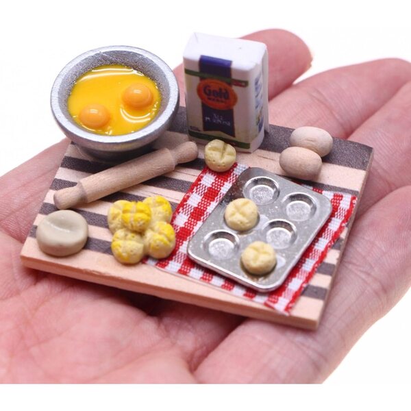 Stazione di Cottura in Miniatura 1:12 per Casa delle Bambole Decorazione Dettagliata