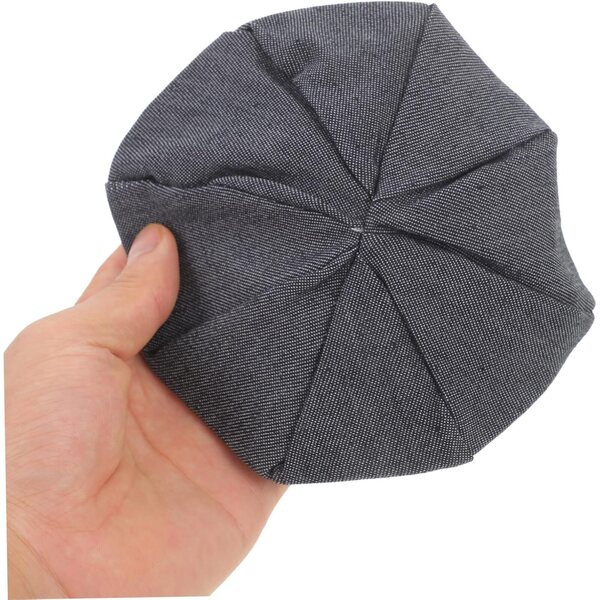 Mini cappello in poliestere grigio scuro per bambole, leggero e resistente, accessorio decorativo