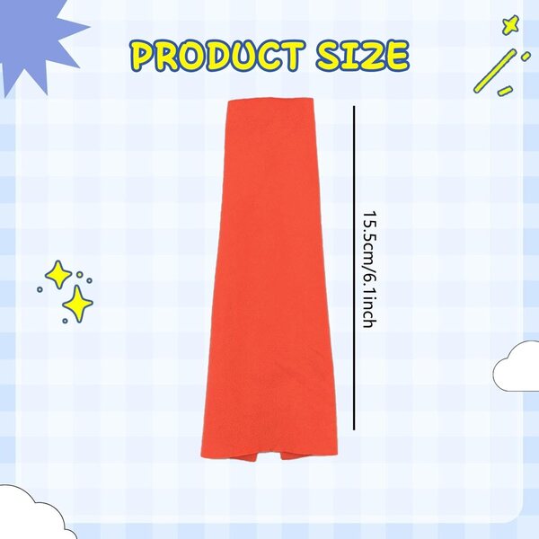 Miniaturkleid für 1/6 Figuren – Damen-Etuikleid 15,5 cm Orange-Rot