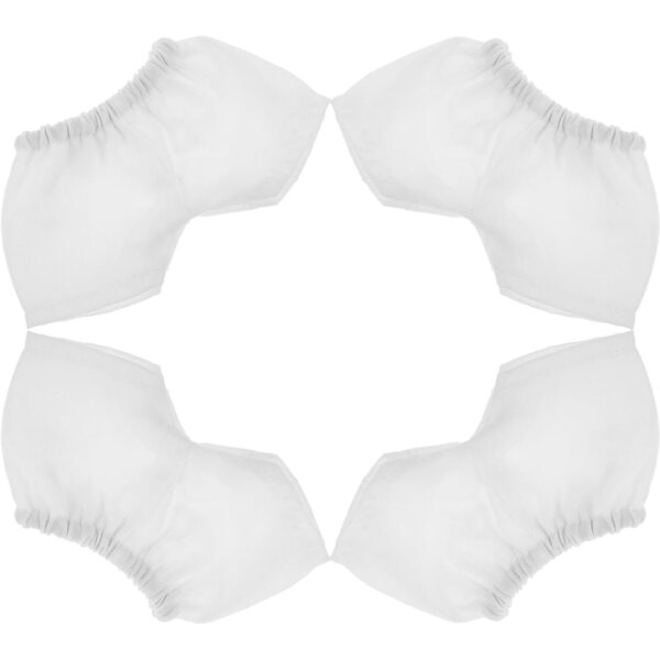 ERINGOGO 4 Pz Pantaloncini Bianchi per Bambole in Peluche 11x6 cm Facilmente Cambiabili