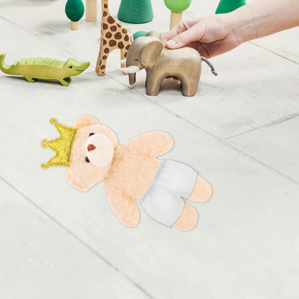 ERINGOGO 4 Pz Pantaloncini Bianchi per Bambole in Peluche 11x6 cm Facilmente Cambiabili