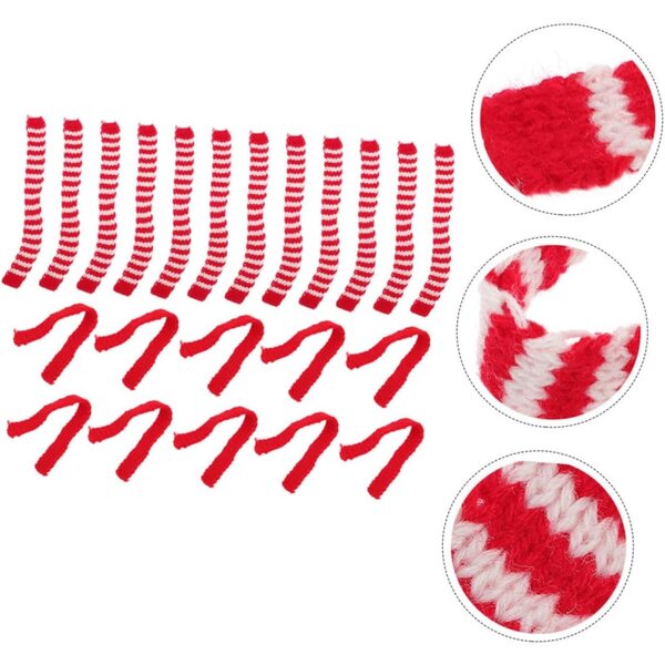 Set 20 Mini Sciarpe Rossi per Bambole, Accessori Decorativi per Feste e Giochi