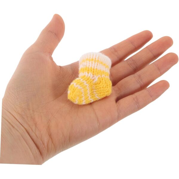 Set 10 calzini miniatura per bambole invernali multicolori per casa delle bambole