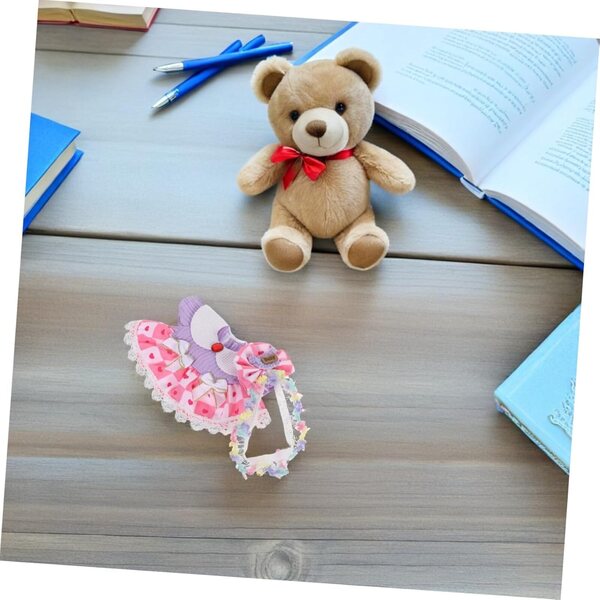 Abito da bambola, gonna in tulle e fascia per capelli, accessori morbidi e resistenti