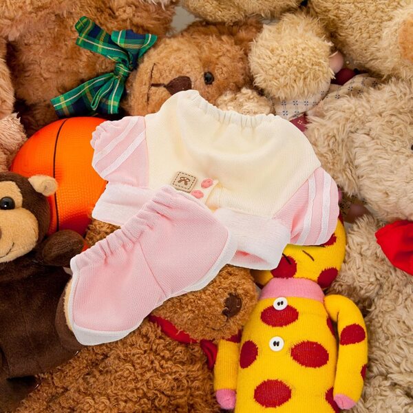 Abbigliamento Miniature per Pupazzi con Felpa e Pantaloni per Bambole da 20 cm