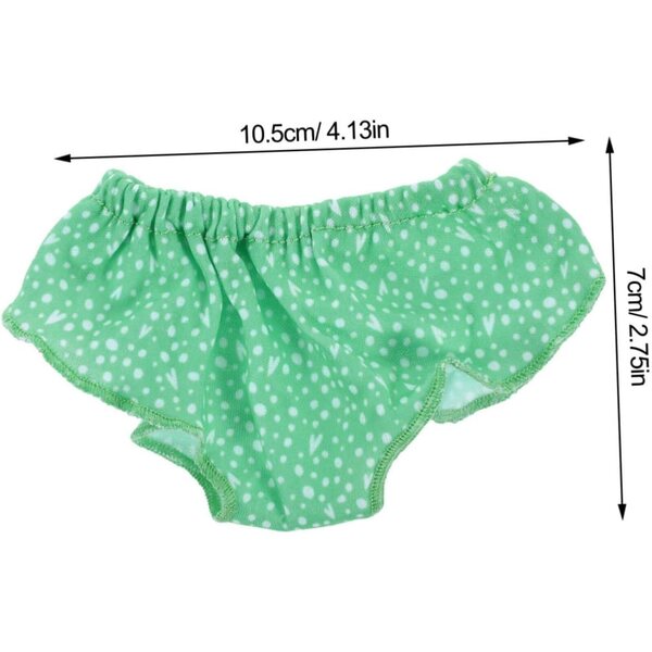 Set 4 Culotte in Tessuto per Bambole 18 Pollici - Accessori Classici Blu per Bambine