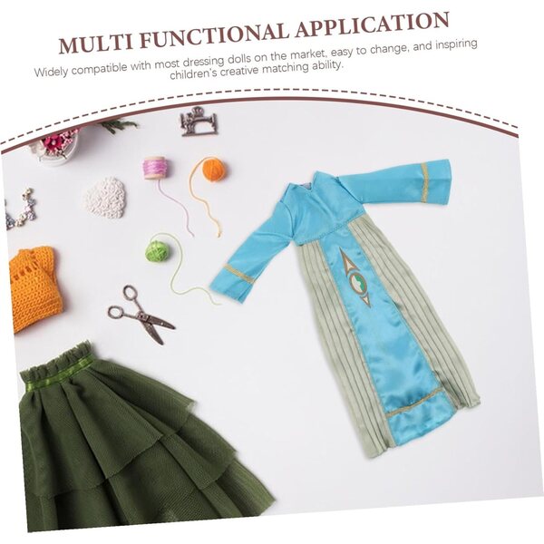 Set mit 4 bescheidenen Kleidungsstücken für islamische Puppen – Thobe und Abaya für Kinder und Sammler