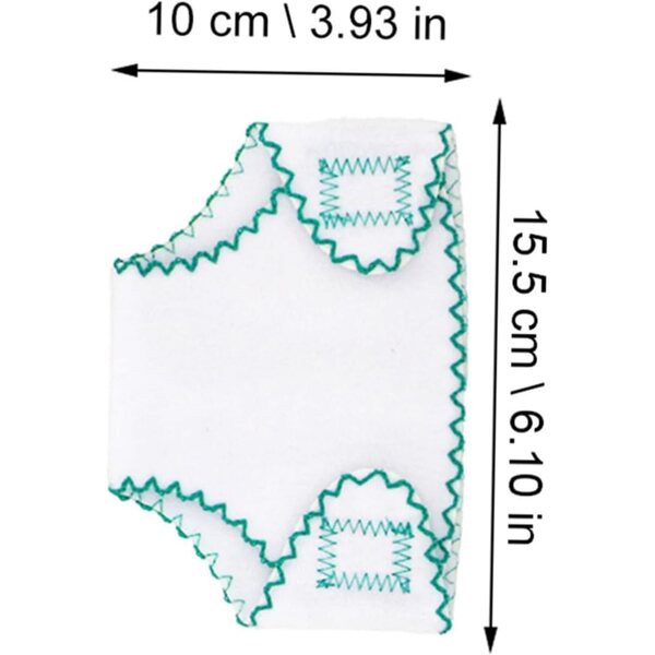 Set 4 Mini Accessori di Pannolini Tessili per Bambole 18 Pollici - Riutilizzabili e Morbidi