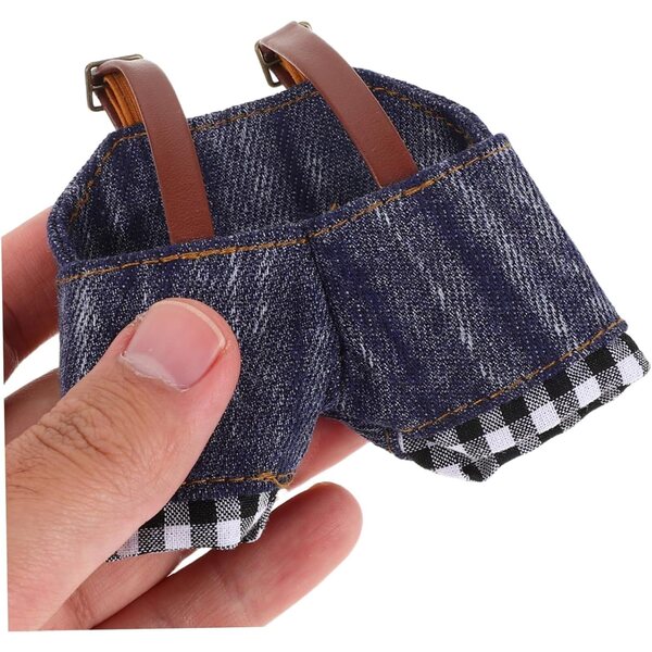 Abbigliamento in peluche ERINGOGO per bambole: stile denim vintage e accessori DIY