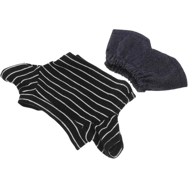 Kleidungsset für 20 cm große Bärenpuppe: Bunte, weiche und widerstandsfähige Hose und Hemd