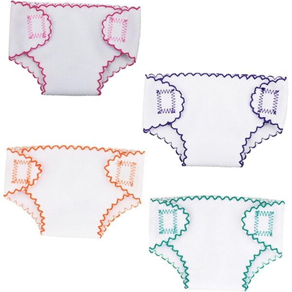 Pannolini Riutilizzabili per Bambole ERINGOGO - 4 Pezzi Accessori per Giochi di Ruolo