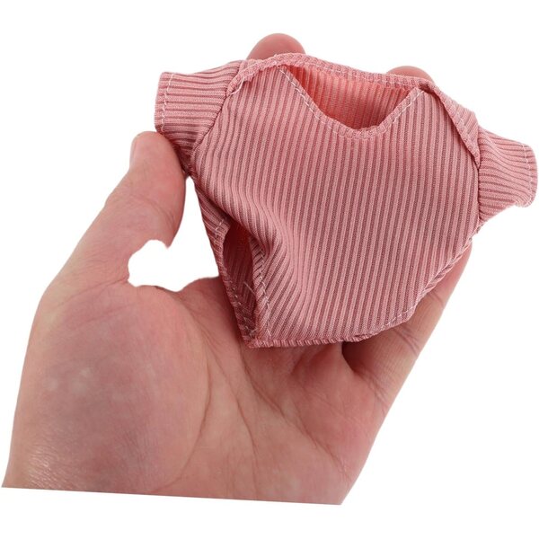 ERINGOGO Vestiti Rosa per Bambole Bebè 18 cm - Set 3 Pezzi con Scarpe e Cappello