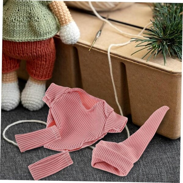 ERINGOGO Vestiti Rosa per Bambole Bebè 18 cm - Set 3 Pezzi con Scarpe e Cappello