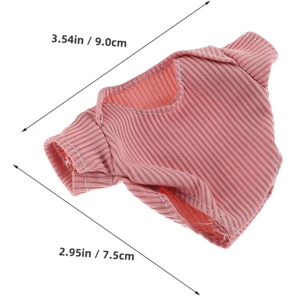 ERINGOGO Vestiti Rosa per Bambole Bebè 18 cm - Set 3 Pezzi con Scarpe e Cappello