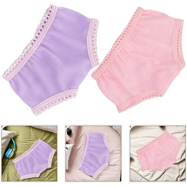 Set 2 Culottes Miniature per Bambole in Tessuto Morbido e Resistente – Accessori Bamboles