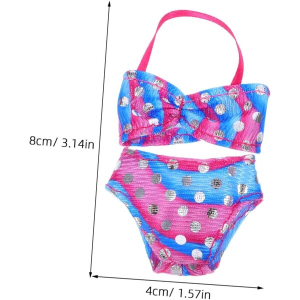 4er-Set Maillot de Bain für 30 cm große Puppen – schicke und farbenfrohe Sommerkostüme