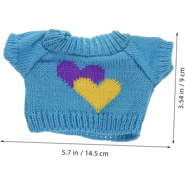 Set 3 vestiti per orsetto di peluche 30 cm, morbidi e facili da indossare