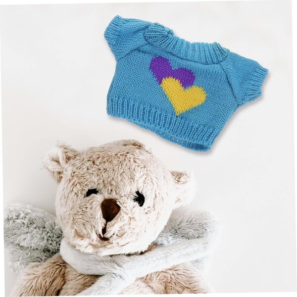 Set 3 vestiti per orsetto di peluche 30 cm, morbidi e facili da indossare