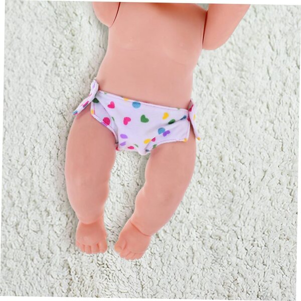 Set 4 Pannolini Lavabili in Tessuto per Bambole 43 cm - Gioco di Imitazione Bambini