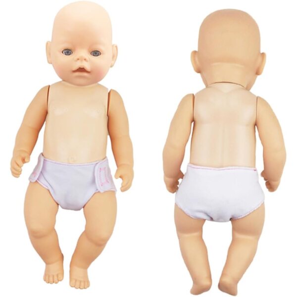 Mikinona 12 Pz Pannolini Lavabili per Bambole Cotone Colorati Accessori Gioco Bimba
