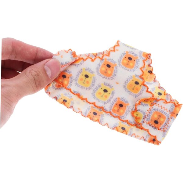 Set mit 5 Hosenhosen und Lätzchen aus Stoff für Puppen 30-38 cm SOPOTUTU