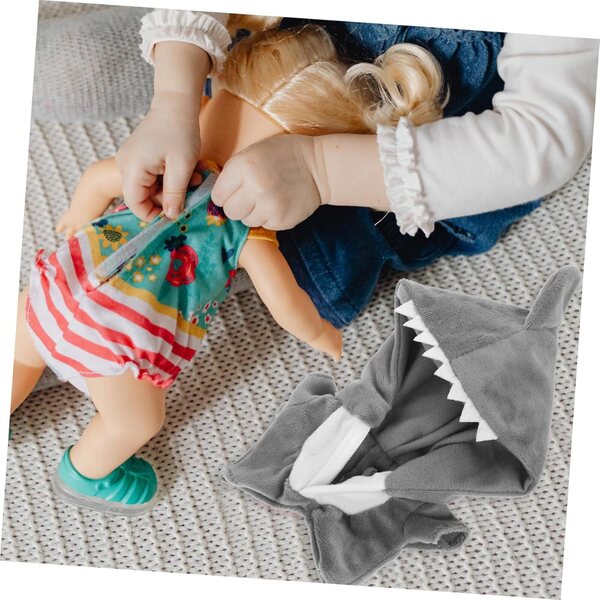 Costume Peluche Dinosaur Shark per Bambole 20 cm - Morbido e Facile da Indossare