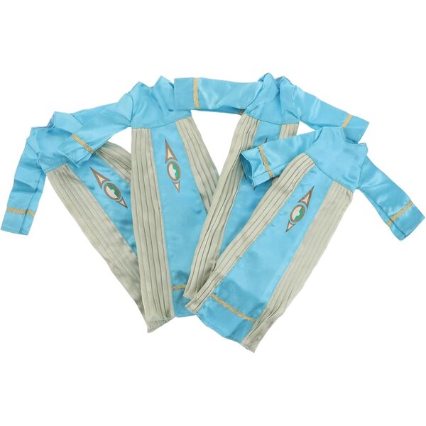 WOONEKY Set 4 Pezzi Abbigliamento Islamico per Bambole - Thobe e Abaya per Giochi e Collezioni