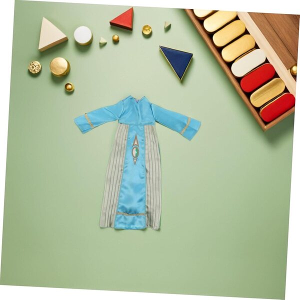 WOONEKY Set 4 Pezzi Abbigliamento Islamico per Bambole - Thobe e Abaya per Giochi e Collezioni