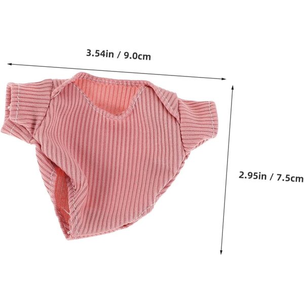 Komplettes Puppenkleidungsset mit Schuhen und rosa Hut für 18-cm-Puppen