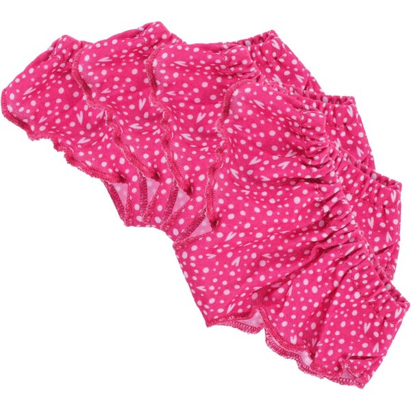 Set 4 Culottes per Bambole Tessuto Colorate Rosa Accessori Per Giocattoli