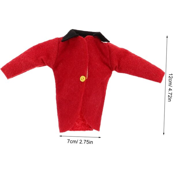 WOONEKY Set Abbigliamento Equitazione per Bambole con Cappello, Giacca, Pantaloni e Sciarpa